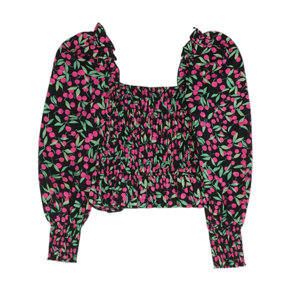 Black Print Blouse