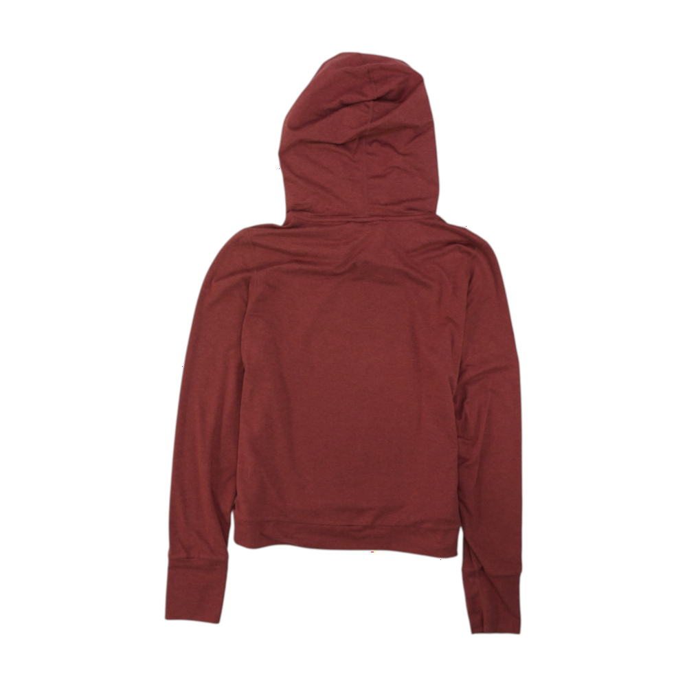 Mauve Solid Hoodie Pullover