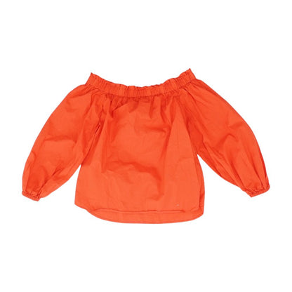Red Solid 3/4 Sleeve Blouse