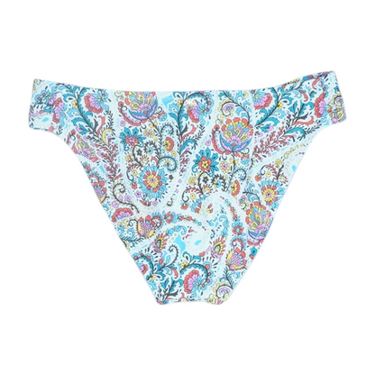 White Floral Swim Bottom