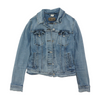 Blue Solid Denim Jacket
