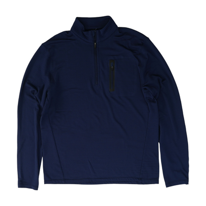 Navy Solid 1/4 Zip Pullover