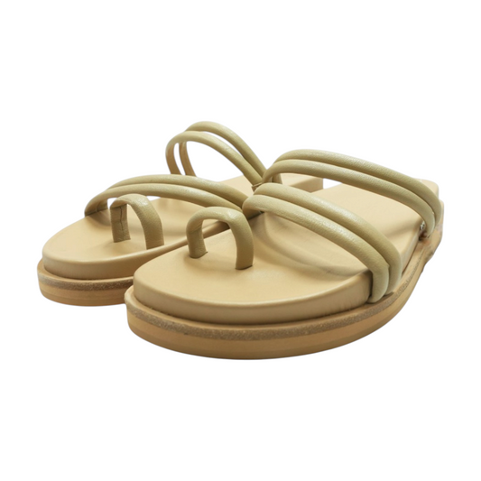 Beige Flat Sandals