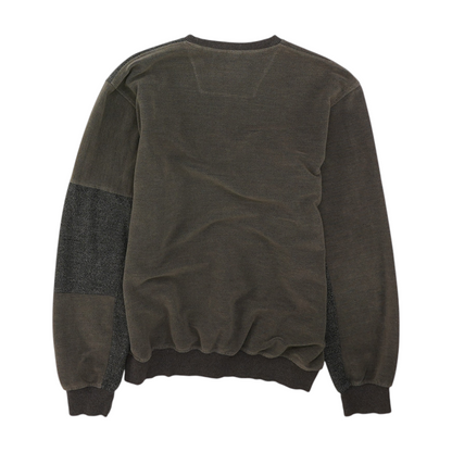 Gray Solid Sweatshirt Pullover