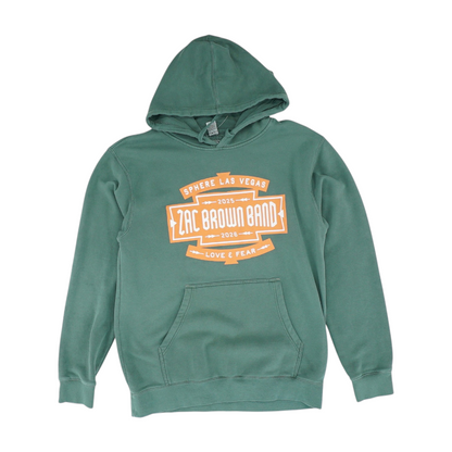 Green Solid Hoodie Pullover
