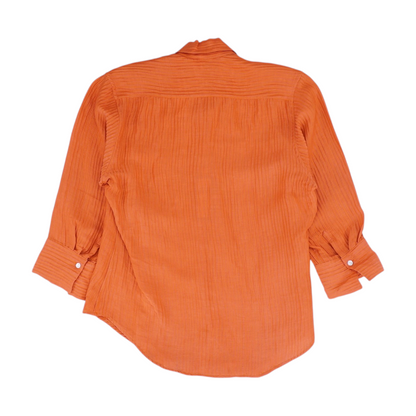 Orange Button Down