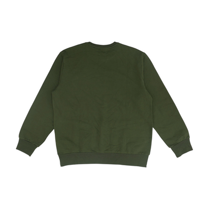 Green Solid Sweatshirt Pullover