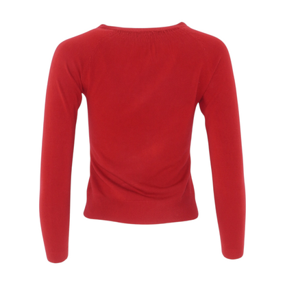Red Cardigan Sweater