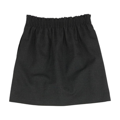 Charcoal Solid Mini Skirt