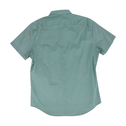 Green Polka Dot Short Sleeve Button Down