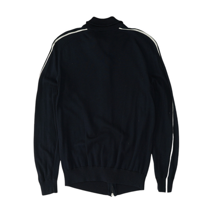 Navy Solid Cardigan Sweater