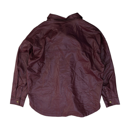Burgundy Solid Jacket