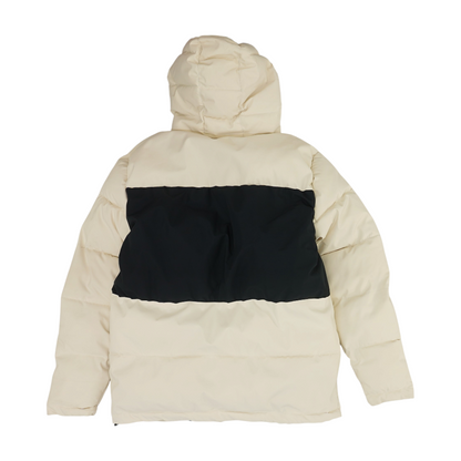 Beige Color Block Coat