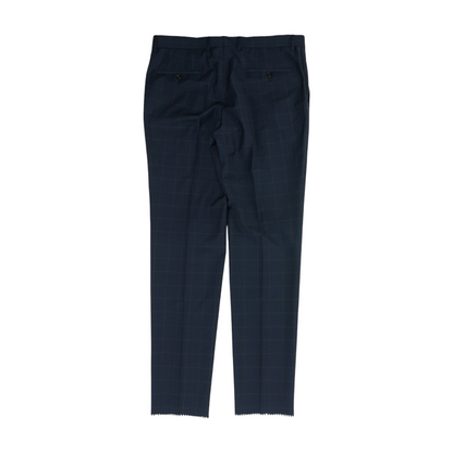 Navy Check Regular Pants