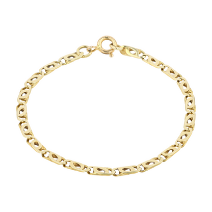 14K Yellow Gold Chain Bracelet
