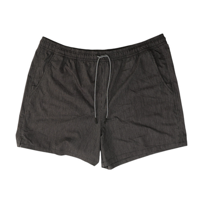 Gray Striped Active Shorts