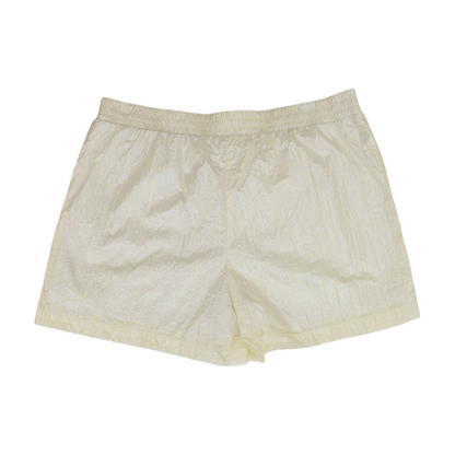 Beige Solid Active Shorts