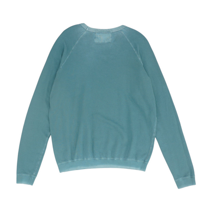 Blue Solid Sweatshirt Pullover