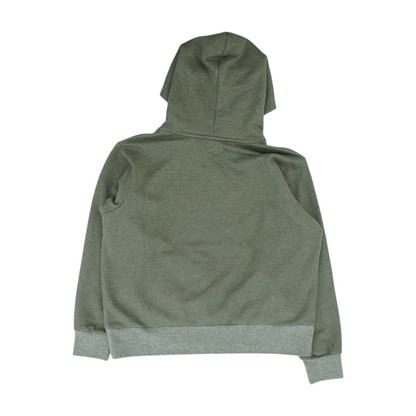 Green Solid Hoodie Pullover