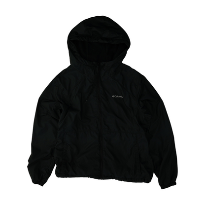 Black Solid Rain Jacket