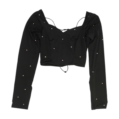 Black Cropped Blouse