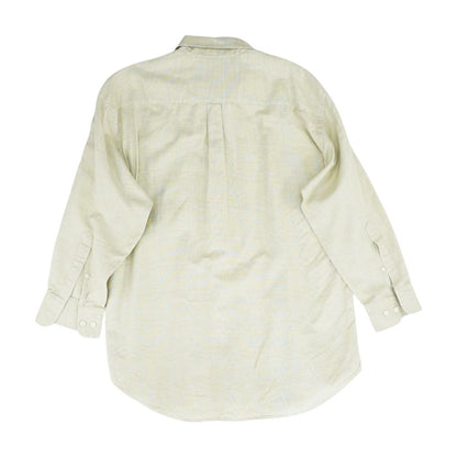 Beige Check Long Sleeve Button Down