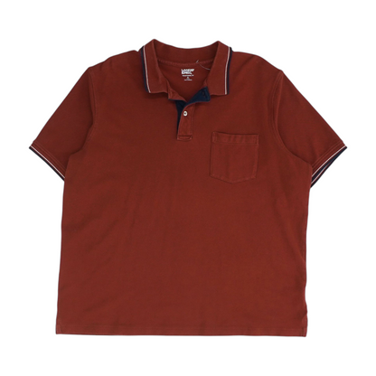 Rust Solid Short Sleeve Polo