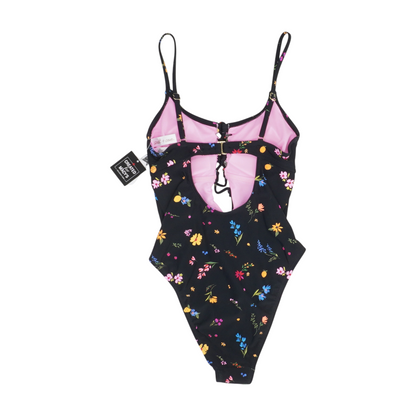 Black Floral One-Piece