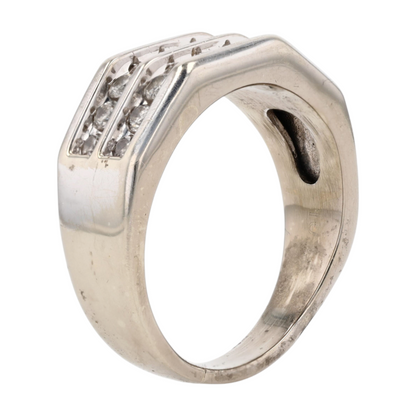 3/4 ctw 10K White Gold Diamond Band