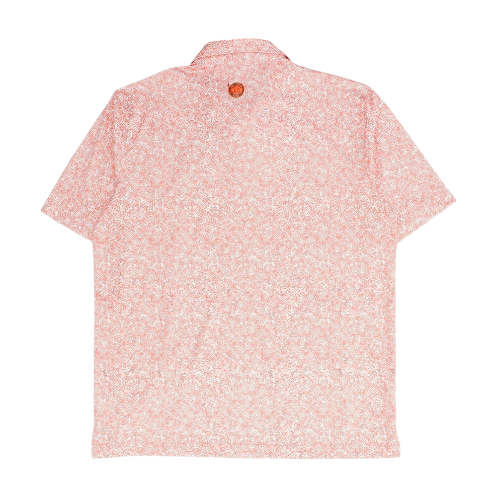 Big Cedar Golf Buffalo Ridge White Print Short Sleeve Polo – Image 2