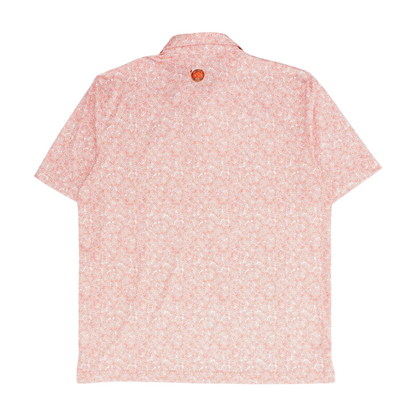 Big Cedar Golf Buffalo Ridge White Print Short Sleeve Polo – Image 2