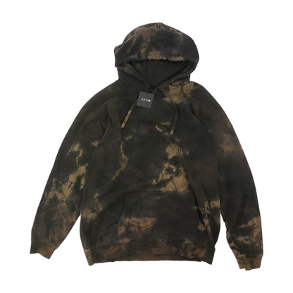 Brown Tie-Dye Hoodie Pullover