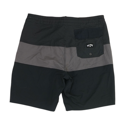 Gray Color Block Swim Bottom