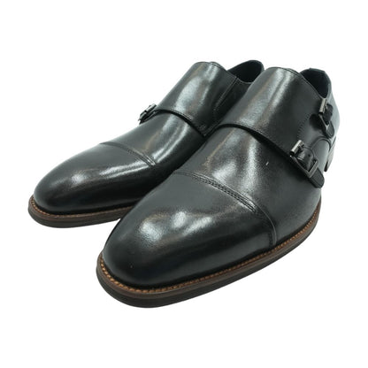 Black Leather Monk Strap Dress Shoes