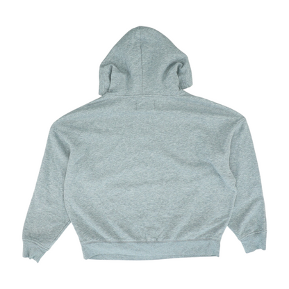 Gray Solid Hoodie Pullover