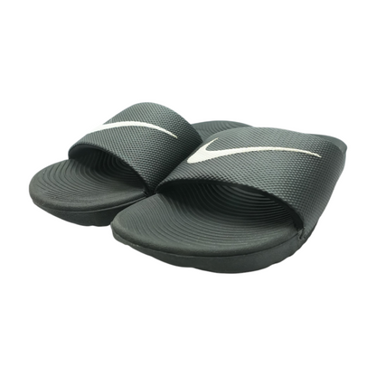 Black Athletic Slides Shoes