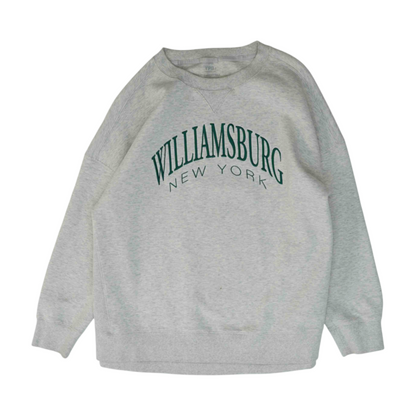 Gray Solid Sweatshirt Pullover