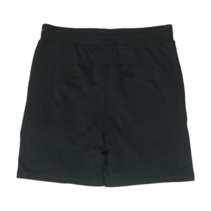 Black Solid Active Shorts