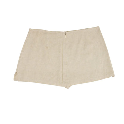 Beige Mini Skort