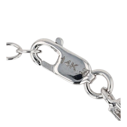 2 ctw 14K White Gold Diamond Tennis Necklace