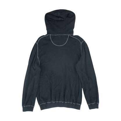 Black Solid Sweatshirt Pullover