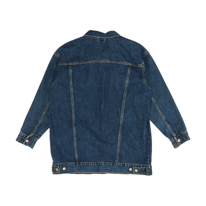 Blue true Solid Denim Jacket
