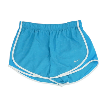 Blue Solid Active Shorts