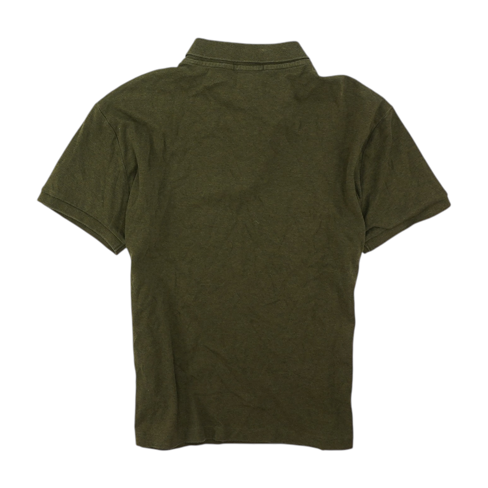 Green Solid Short Sleeve Polo
