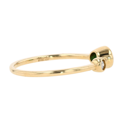 1/2 ctw 14K Yellow Gold Emerald Fashion Ring