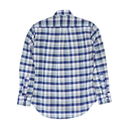 Green Check Flannel Button Down