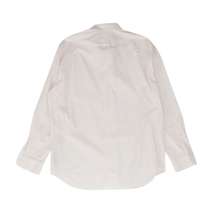 Pink Solid Long Sleeve Button Down