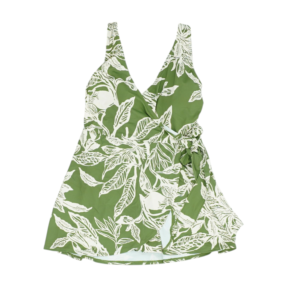 Green Floral One-Piece