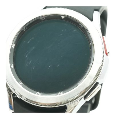 42mm Galaxy Watch4 Classic Silver Smartwatch Black Band S/M