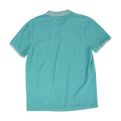 Turquoise Solid Short Sleeve Polo